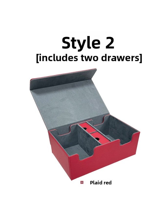 PU card box storage box large capacity multi-functional combination separate 400 + Magic card box manufacturers spot wholesale